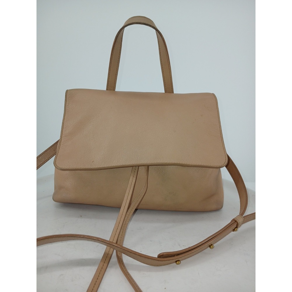 MANSUR GAVRIEL Tan Leather Buttery Soft Purse Handbag Bag Backpack   A133